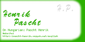 henrik pascht business card